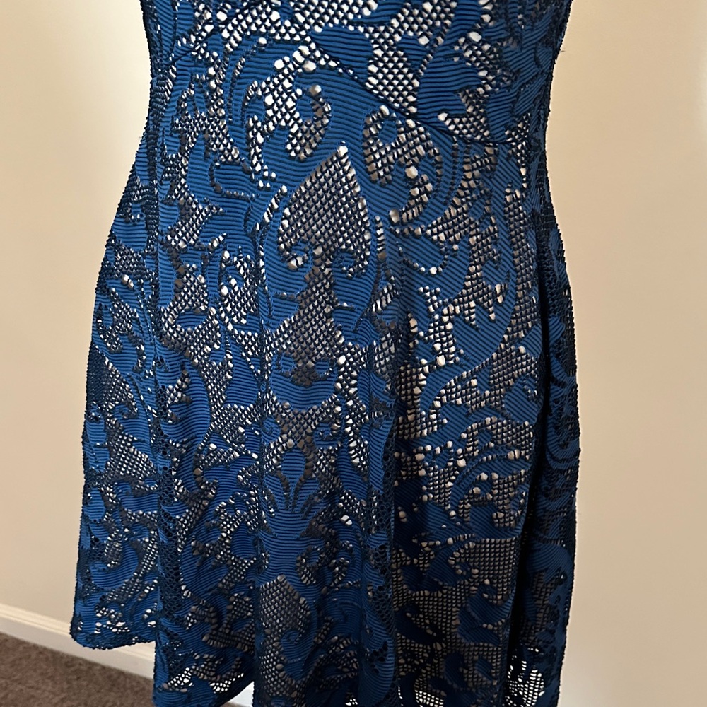 Bailey Blue Navy Lace Mini Dress - Picture 3 of 6